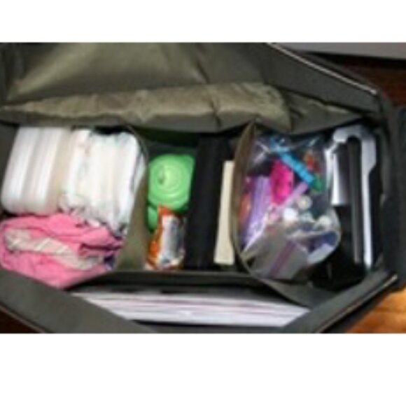 m Bretts organized tote - Large, Black and Grey - Picture 3 of 6